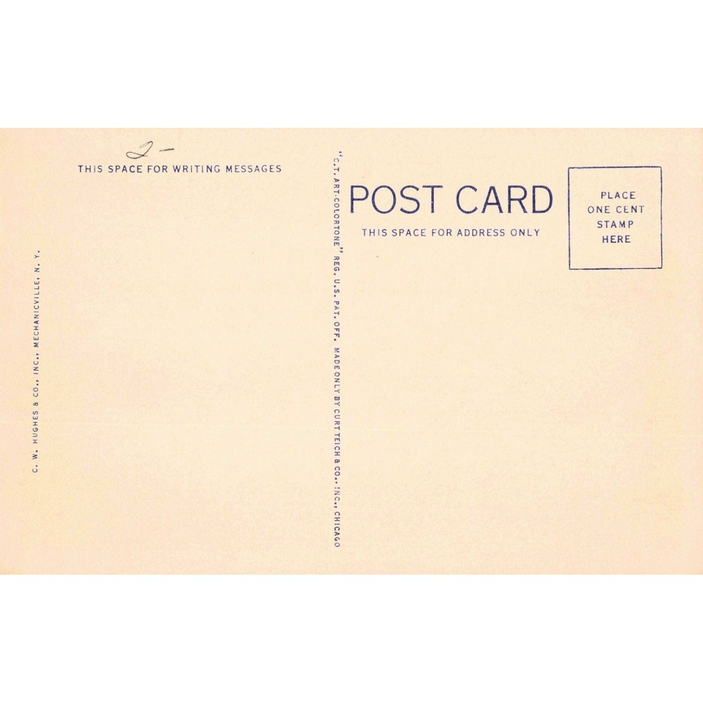 Vtg Mt Greylock Summit Massachusetts State Memorial Beacon Linen Postcard 139P - Picture 2 of 2